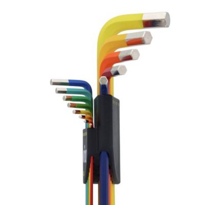 Image showing  13 pc. Ball End Color Coded Hex L-Key Set - Inch