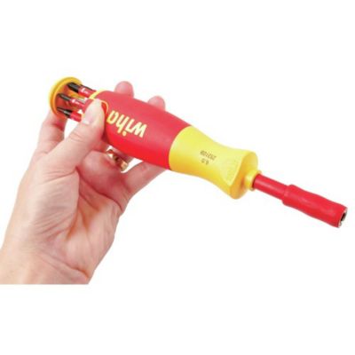 Image showing  7 pc. Insulated SlimLine Ultra-Driver Blade Set Slotted, Phillips, Square