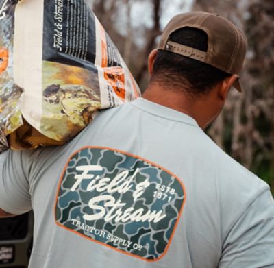 Image showing 6 th Field & Stream Men's Short-Sleeve Camo Logo Shirt