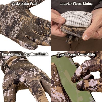 Image showing  Men's Macon Light Weight Stretch Grid Fleece Shooters Glove, Disruption