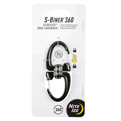 Nite Ize S-Biner 360 SlideLock Dual Carabiner #3 - Black