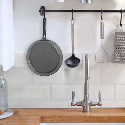 Image showing 5 th Commercial CHEF 12 in. Carbon Steel Skillet, Non Stick Frying Pan with Ceramic Coating