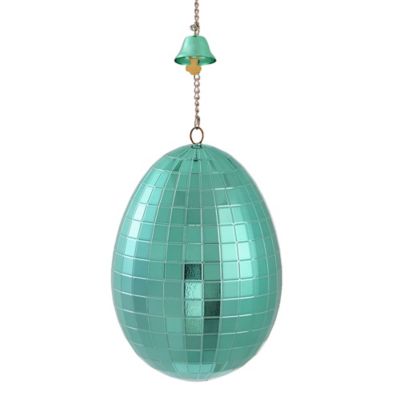 Image showing  Disco Ball Chicken Toy, Teal