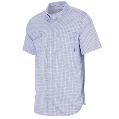 Image showing  Men's Plaid Short-Sleeve Button-Down Outdoors Shirt