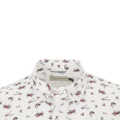 Image showing  Men's Printed Short Sleeve Pearl Snap Outdoorsman Shirt
