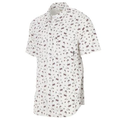 Image showing  Men's Patterned Short-Sleeve Button-Down Outdoorsman Shirt