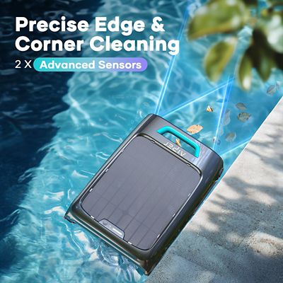 Image showing 3 th Aiper Intelligent EcoSurfer M2 24/7 Solar-Powered Automatic Robotic Pool Skimmer with DebrisGuard, Aiper App Compatibility