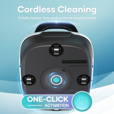 Image showing  Cordless Robotic Pool Cleaner for Flat Above-Ground Pools up to 860 sq.ft., Automatic Pool Vacuum