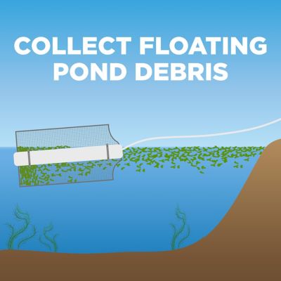 Image showing  Swifter Sifter Pond & Lake Skimmer; Floating Debris, Weed & Scum Removal Tool; Shoreline Muck & Sludge Reducer