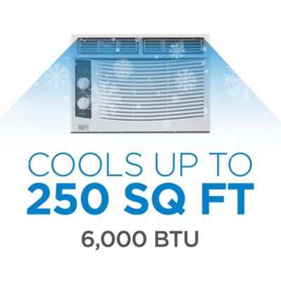 Image showing  6000 BTU Window Air Conditioner Unit, AC Cools Up to 250 Square Feet