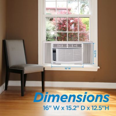 Image showing 6 th Black & Decker 6000 BTU Window Air Conditioner Unit, AC Cools Up to 250 Square Feet