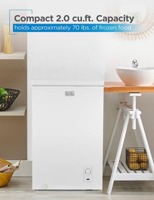 Image showing  2.0 cu. ft. Compact Chest Freezer, Holds Up To 70 lb. Of Frozen Food, Removable Storage Basket