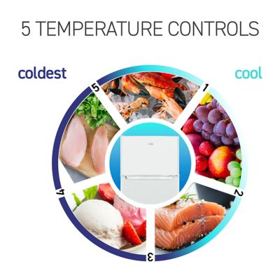 Image showing  7.7 cu. ft. Freestanding Mini Fridge with Freezer