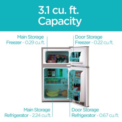 Image showing  3.1 cu. ft. Freestanding Mini Fridge with Freezer