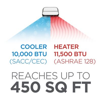 Image showing  10,000 BTU SACC/CEC Portable Air Conditioner with Heat, 14,000 BTU ASHRAE 128