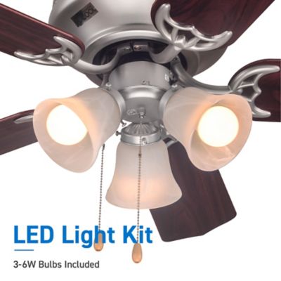 Image showing  42 in. Ceiling Fan 5-Blade With Pull Chain And Light Kit