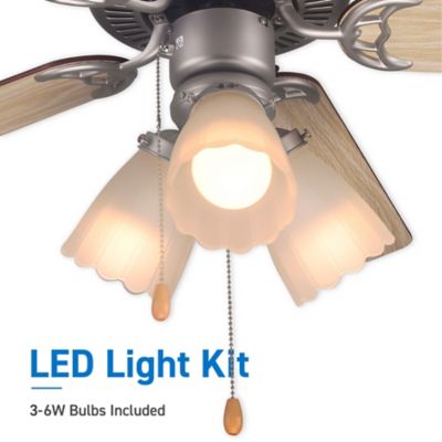 Image showing  42 in. Ceiling Fan 5-Blade With Pull Chain And Light Kit
