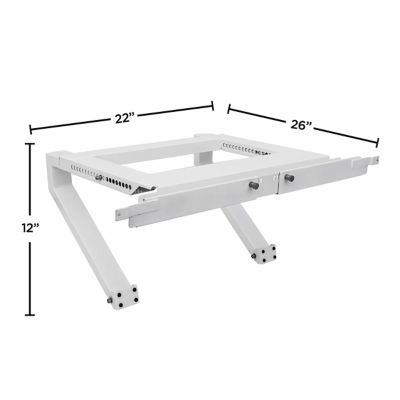 Image showing 5 th Top Shelf Air Conditioner Bracket, No Drilling or Tools Required, White