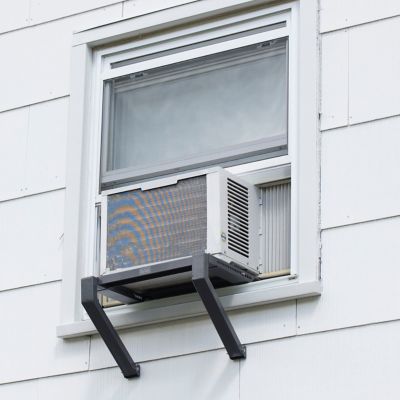 Image showing  Window Air Conditioner Support Bracket, 7.1 x 25.8 x 16.7 inches, Grey