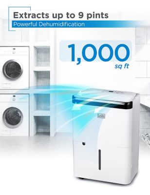Image showing  1000 sq. ft. Dehumidifier For Home, Bedroom And Basement, Up To 9 Pints Per Day