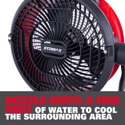 Image showing 8 th Ecomax 20V 12 in. Misting Fan