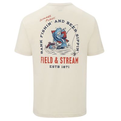 Field & Stream Men's Short Sleeve Americana Beer Shirt