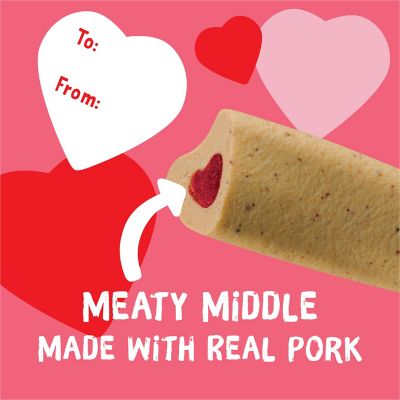 Image showing  Valentine Mini Long Lasting Chew Dog Treat, 4 pk.