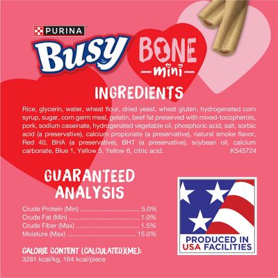 Image showing  Valentine Mini Long Lasting Chew Dog Treat, 4 pk.