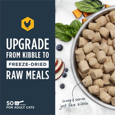 Image showing  Raw Meals Grain-Free Cage-Free Chicken Recipe Freeze-Dried Cat Food, 25 oz.