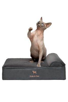 NOAH & PAW Orthopedic Classic Pet Bed Composed of Egg Crate Memory Foam Infused with Cooling Gel, Leather