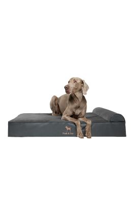 NOAH & PAW Orthopedic Classic Pet Bed Composed of Egg Crate Memory Foam Infused with Cooling Gel, Leather