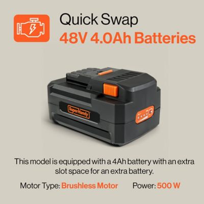 Image showing  Electric Tugger Cart Industrial Tow Tractor Riding Scooter - 1 Seater 2600 lbs Towing Cap, 350 lb. load cap