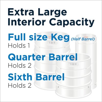Image showing  6.1 cu. ft. Single Tap Freestanding Kegerator with Adjustable Temperature