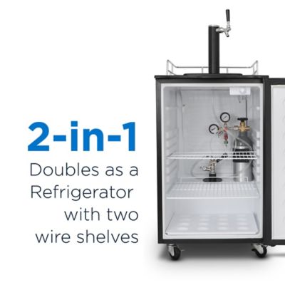 Image showing  6.1 cu. ft. Single Tap Freestanding Kegerator with Adjustable Temperature