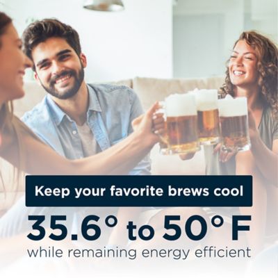Image showing  6.1 cu. ft. Single Tap Freestanding Kegerator with Adjustable Temperature