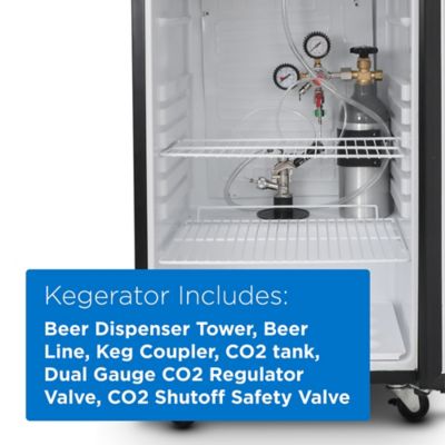 Image showing  6.1 cu. ft. Single Tap Freestanding Kegerator with Adjustable Temperature