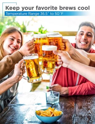 Image showing  6.1 cu. ft. Dual Tap Freestanding Kegerator with Adjustable Temperature