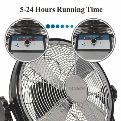 Image showing  12 in. Rechargeable Battery Operated Utility Fan Air Circulator