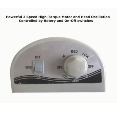 Image showing 1 th Optimus 20 in. Industrial Grade Oscillating High Velocity Fan - Chrome Grill