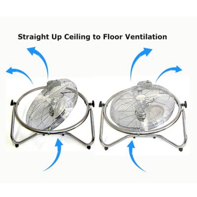 Image showing 4 th Optimus 20 in. Industrial Grade Oscillating High Velocity Fan - Chrome Grill