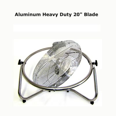 Image showing 6 th Optimus 20 in. Industrial Grade Oscillating High Velocity Fan - Chrome Grill