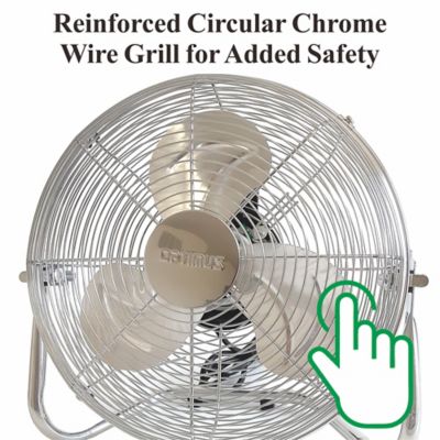Image showing  12 in. Industrial Grade High Velocity Fan - Chrome Grill