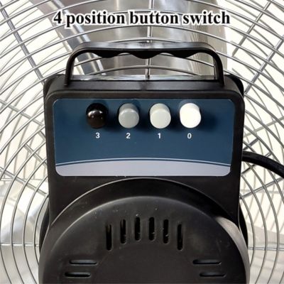 Image showing 5 th Optimus 20 in. Industrial Grade High Velocity Fan - Chrome Grill