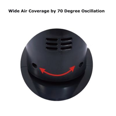 Image showing  32 in. Oscillating Tall Tower Fan with timer, Black