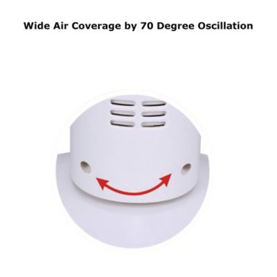 Image showing  32 in. Oscillating Tall Tower Fan with timer, White