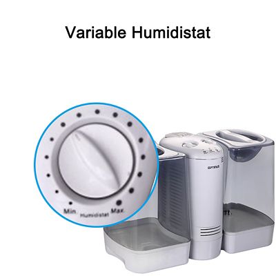 Image showing  3.5 Gallon Output Warm Mist Humidifier with Wicking Vapor System