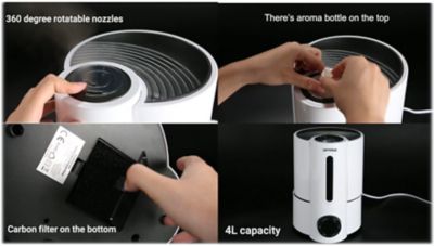 Image showing  2.0 gal. Output Cool Mist Ultrasonic Humidifier, Digital and Remote Control