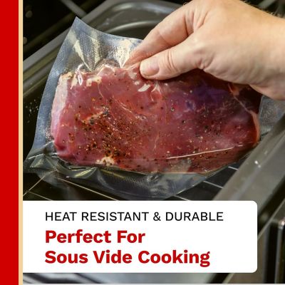 Image showing  15 in. x 20 in. 5.5 mil Heavy Duty Precut Vacuum Seal Bags 50 ct., 1 pk.