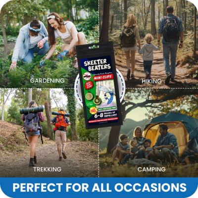 Image showing  Skeeter Beaters Mosquito & Bug Wearable Mini Clips On Clothing, Hat, Belt, Shoes - Set of 10