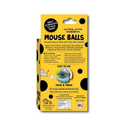 Image showing  Natural Rodent Repellent Balls - Rodent Deterrent Indoor/Outdoor